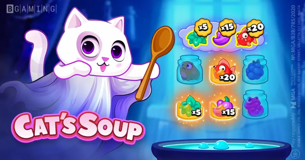 BGaming introduces fun-filled and magical slot, Cat’s Soup